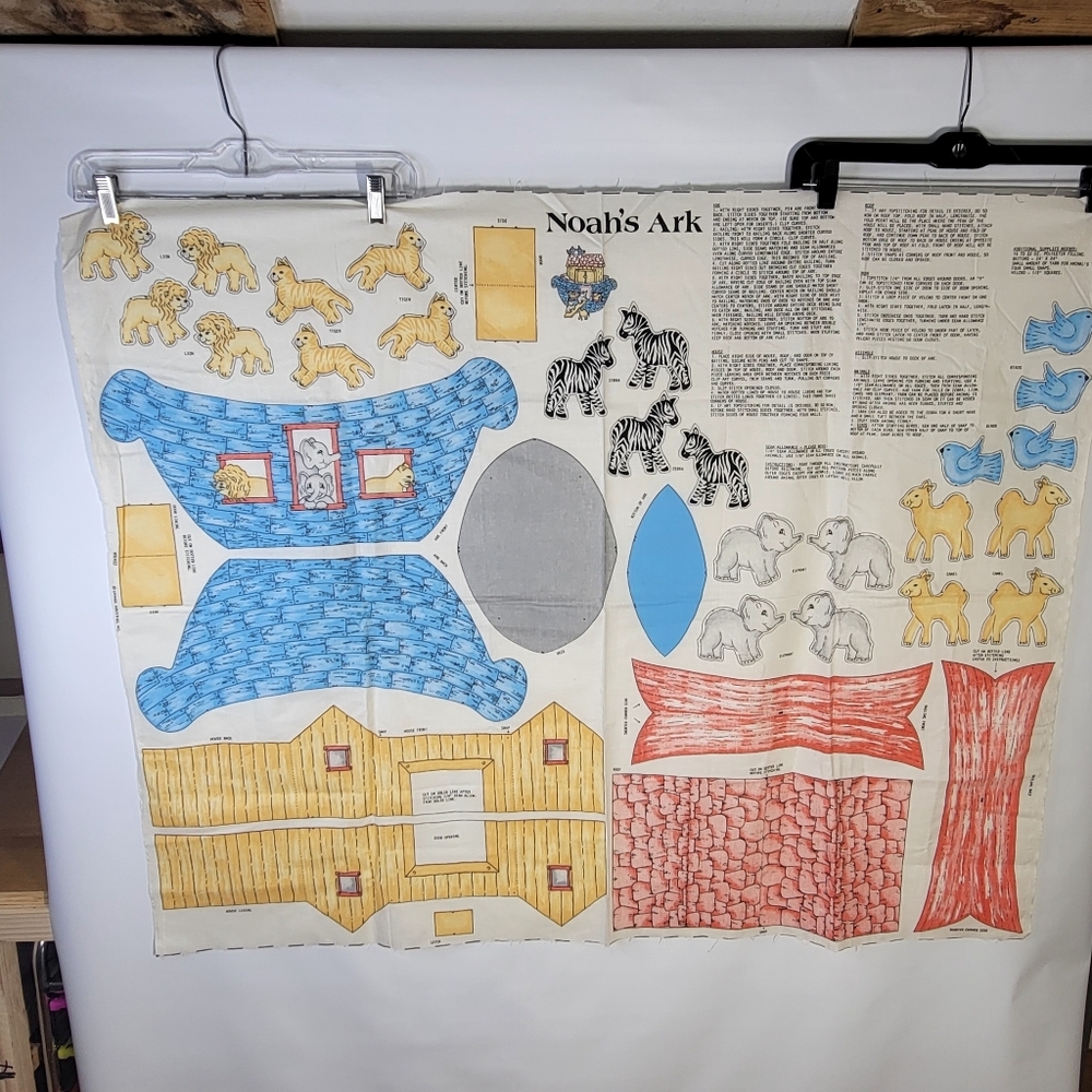 Springs Industries Noahs Ark Cut and Sew Panel With Animals New